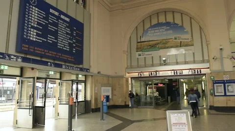 Luxembourg Central train station Stock Footage 63909298