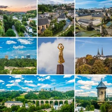 Luxembourg  collage Stock Photos