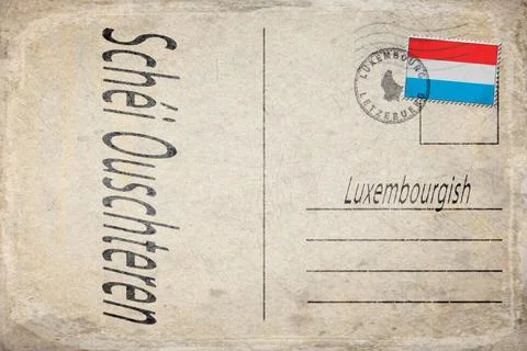 Luxembourg Easter Celebration Background Stock Illustration