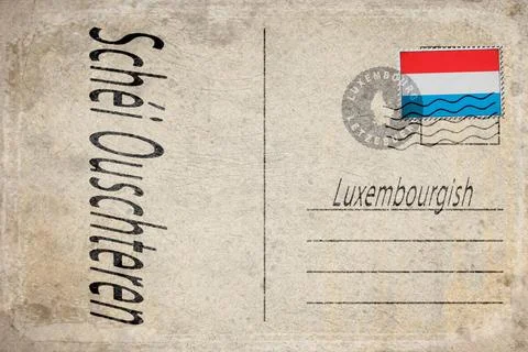 Luxembourg Easter Celebration Background Stock Illustration