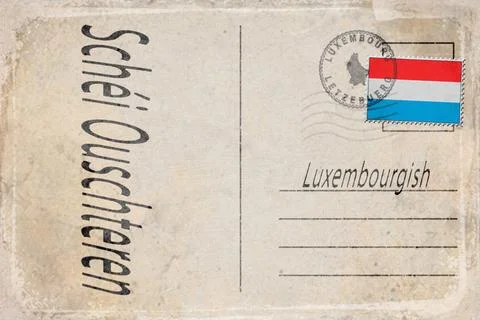 Luxembourg Easter Celebration Background Stock Illustration