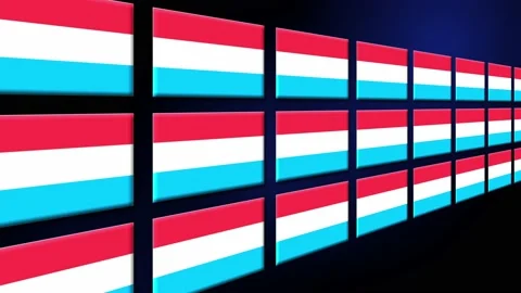 Luxembourg Flag Animated Background 3d A... | Stock Video | Pond5