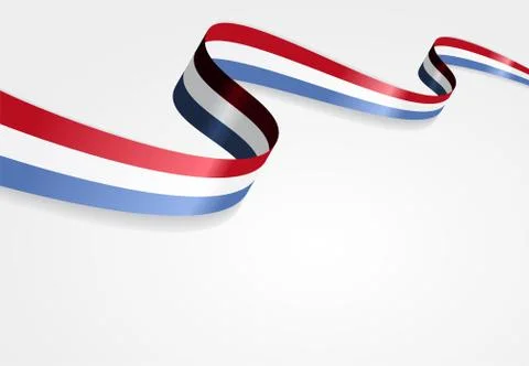 Luxembourg flag background. Vector illustration Stock Illustration