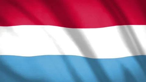 Luxembourg Flag Stock Footage 188141113