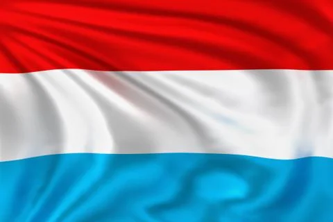 Luxembourg flag Illustrazione stock