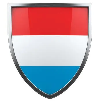 Luxembourg flag Stock Illustration