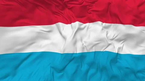 Luxembourg Flag Seamless Looping Background Waving Slow Motion Stock Footage 233823320