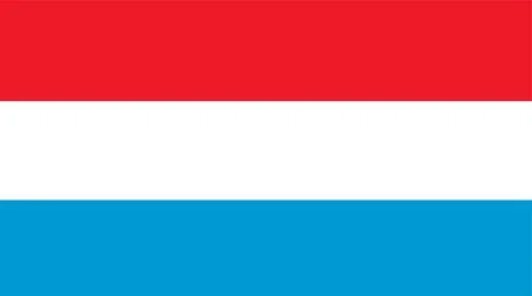Luxembourg flag vector Stock Illustration