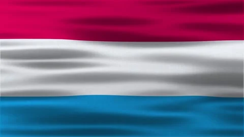 Luxembourg flag waving flag Stock Footage 312484502
