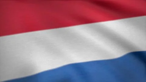 Luxembourg flag waving seamless loop. Flag of Luxembourg 3D Wallpaper Animation Illustrazione stock