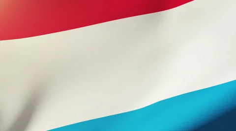Luxembourg flag waving in the wind. Looping sun rises style.  Animation loop 스톡 동영상 47975491