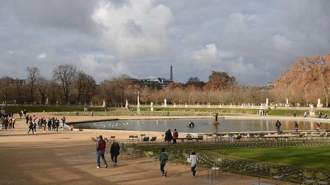 Luxembourg Gardens Stock Footage 99401089