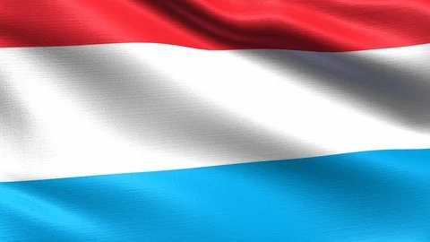 Luxembourg Looping Flag 4K Vídeos de archivo 107883889