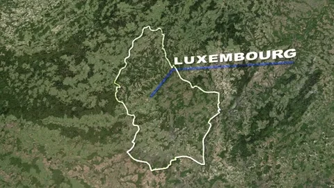 Luxembourg Map Animation Stock-Footage 273588240