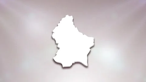 Luxembourg Map Intro Stock Footage 241982162