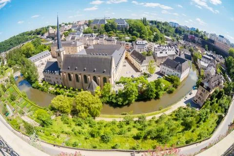 Luxembourg panoramic view Foto stock