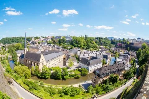 Luxembourg panoramic view Stock Photos