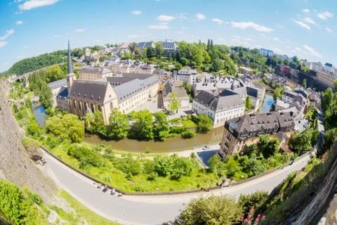 Luxembourg panoramic view Stock Photos