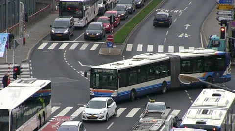 Luxembourg - traffic 스톡 동영상 24709573