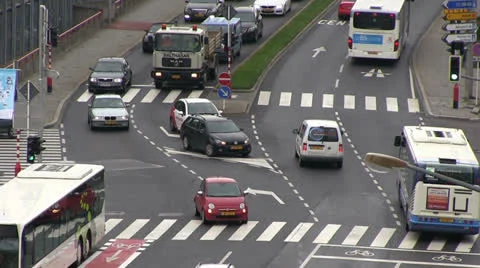 Luxembourg - traffic 스톡 동영상 24709683