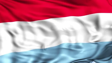 Luxembourg Waving Flag Background 스톡 동영상 204134364