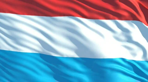 Luxemburg flag Stock Footage 622956