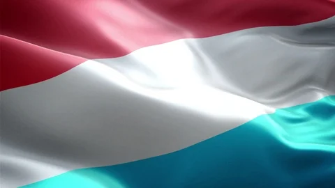 Luxemburg Flag Stock Footage 116383241