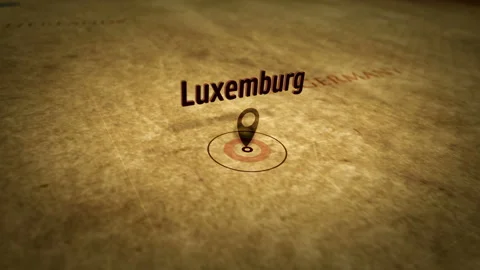 Luxemburg on retro map Stock Footage 114218548