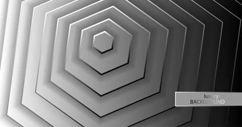 Luxery background. Pattern of silver elegant lines on a gradient gray backgro 스톡 일러스트