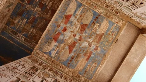 Luxor, Egypt - January 31, 2026: Medinet Habu temple Stock Footage 329123953
