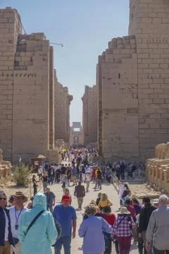 Luxor, Egypt:  Karnak Temple Complex Stock Photos