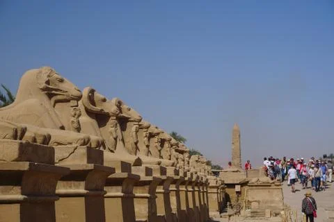 Luxor, Egypt:  Karnak Temple Complex Foto stock