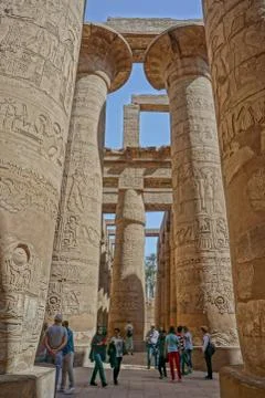 Luxor, Egypt:  Karnak Temple Complex Stock Photos