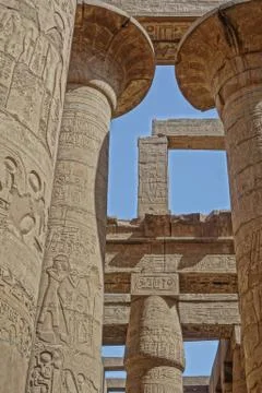 Luxor, Egypt:  Karnak Temple Complex Stock Photos