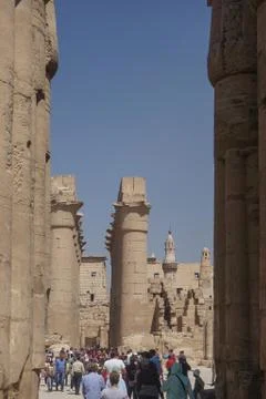 Luxor, Egypt: Luxor Temple Complex Stock Photos