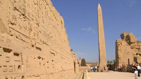 LUXOR, EGYPT - A view of the Luxor Temple, Luxor, Egypt Stock Footage 31748613