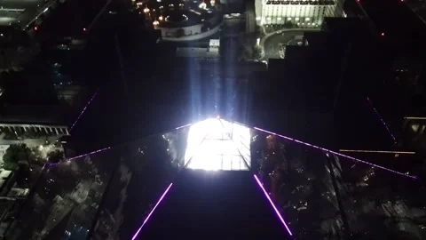 Luxor light Fly Over 2 動画素材 163660814