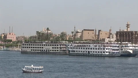 Luxor, river Nile Video stock 93270822