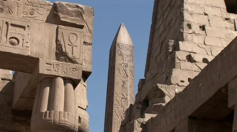 Luxor Temple in Egypt Stock Footage 590909