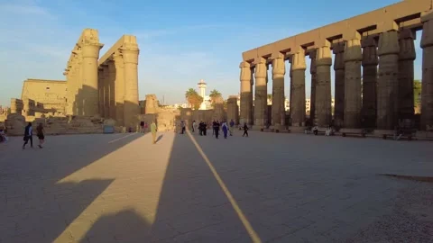 Luxor temple in Luxor in Egypt Stock Footage 259269494