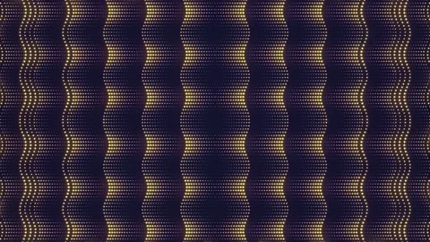 A luxurious 4K background with vertical waves of shimmering gold dots. 3d render Stock Footage 320529105