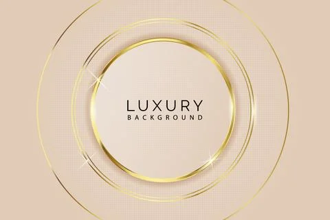 Luxurious abstract circle background Illustrazione stock