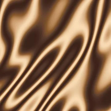 Luxurious Abstract Liquid Background with Smooth Folds of Melted Chocolate 库存插图