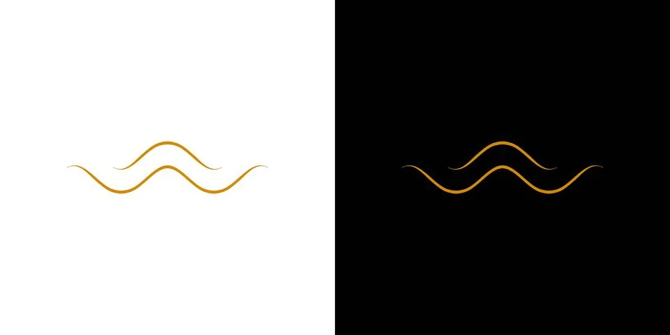 Luxurious and elegant  W logo design Stock Illustration