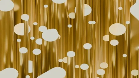 A luxurious and modern abstract backdrop featuring shimmering gold vertical stri Stock Footage 340238408