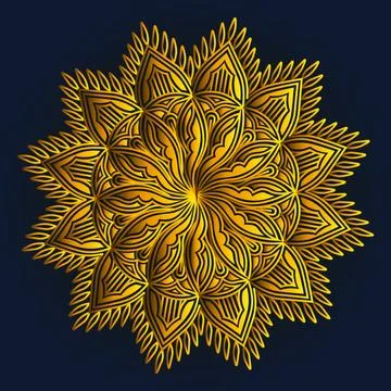 Luxurious arabic style floral pattern texture design background Ilustración de archivo