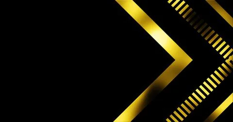 Luxurious arrow triangle geometric premium gold background. 3D striped mini.. Illustrazione stock