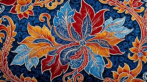Luxurious background with Elegant batik motif 스톡 동영상 309875189