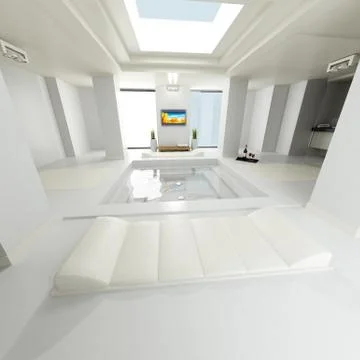 Luxurious bath spa Stock Illustration