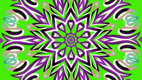Luxurious batik flower line art pattern of indonesian culture Stock Footage 289548166
